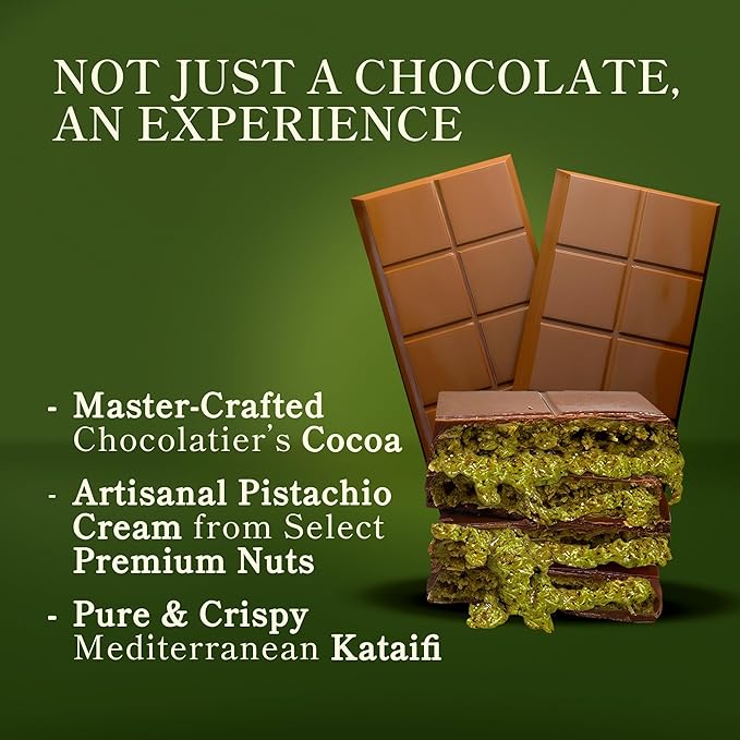 DUBAI CHOCOLATE | Pistachio & Khanef (100gr)