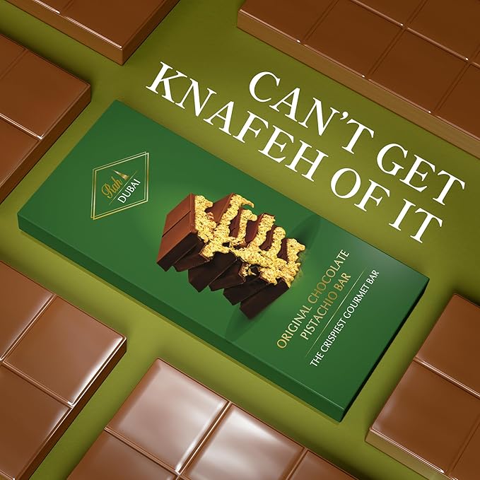 DUBAI CHOCOLATE | Pistachio & Khanef (100gr)