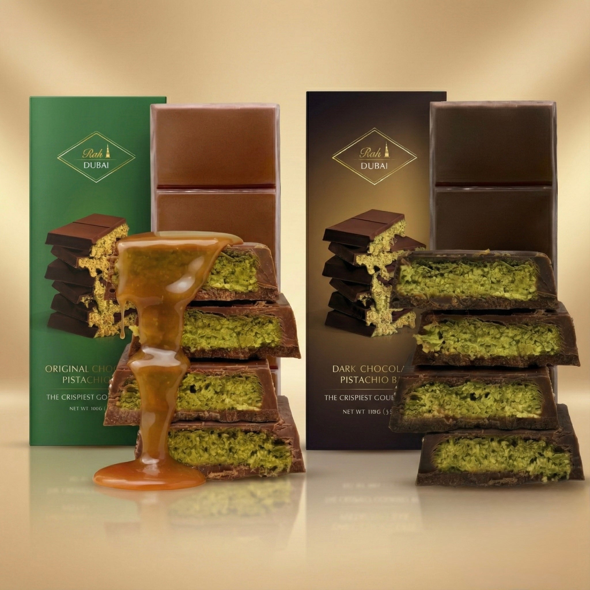 Celebration Duo - Milk & Dark Dubai Chocolate Combo